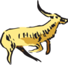 Jumping Antelope Clip Art